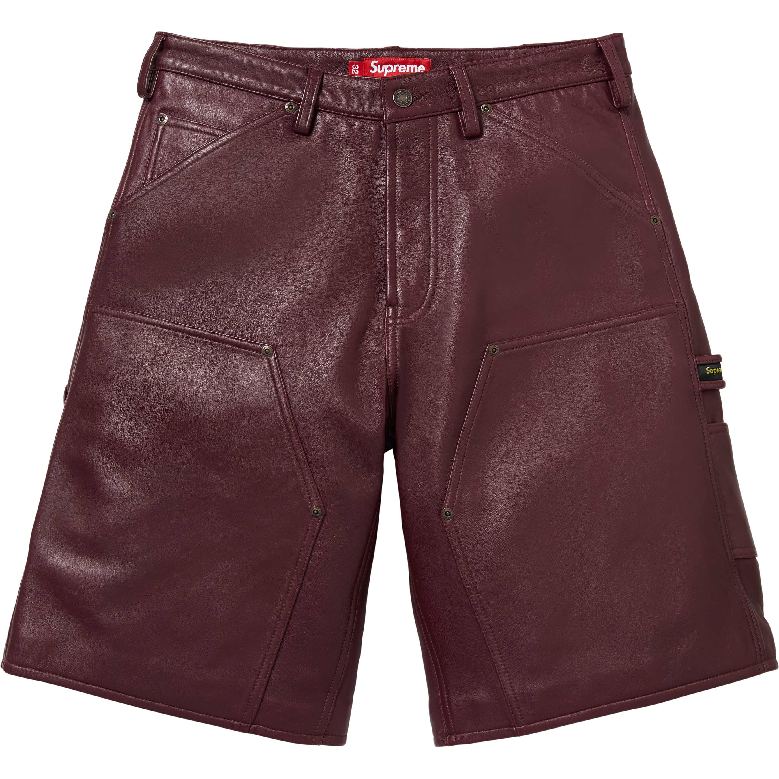 Leather Double Knee Painter Short view 4